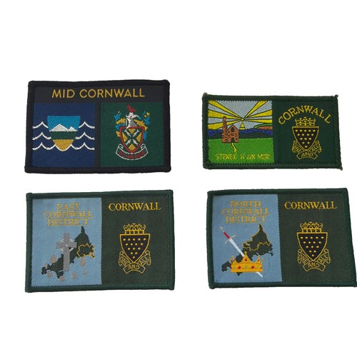 Scout badges cornwall x4 - uk,