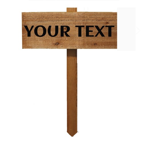 Personalised wooden sign with - personalised,