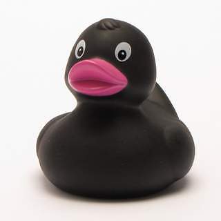 Rubber duck black bath - rubber,