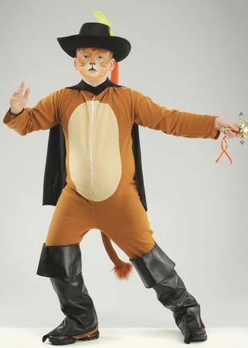 Childrens brown puss - puss, boots