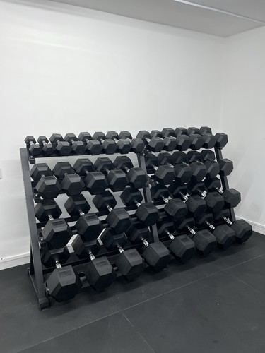 Hex dumbbell 50kg - hex, with