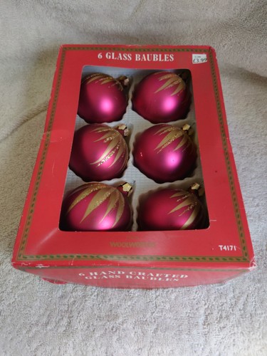 Vintage glass baubles - ,, hand
