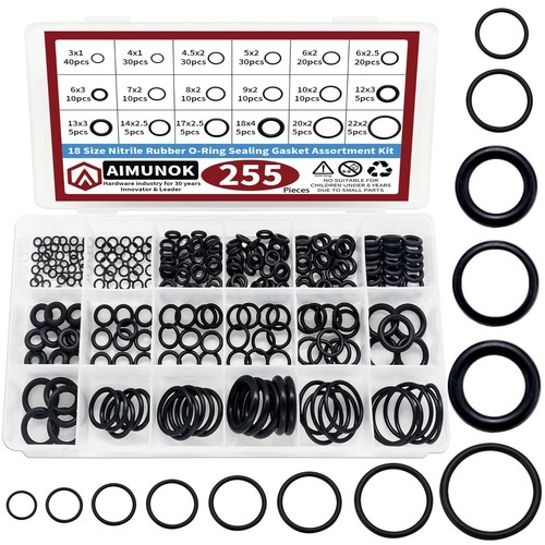255pcs rings nitrile rubber - o-rings,