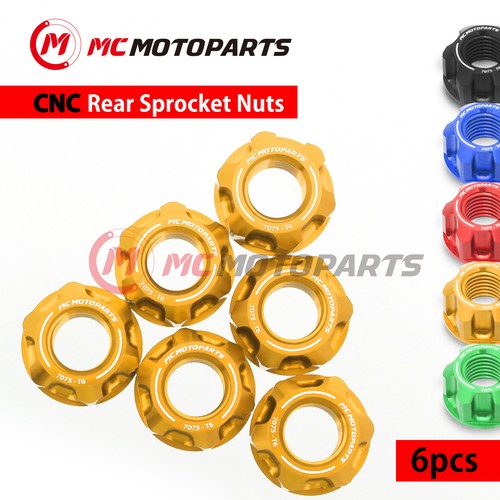 Spoke6 gold rear sprocket nuts - spoke6,
