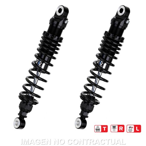 Rear shock absorbers yss black - yss,