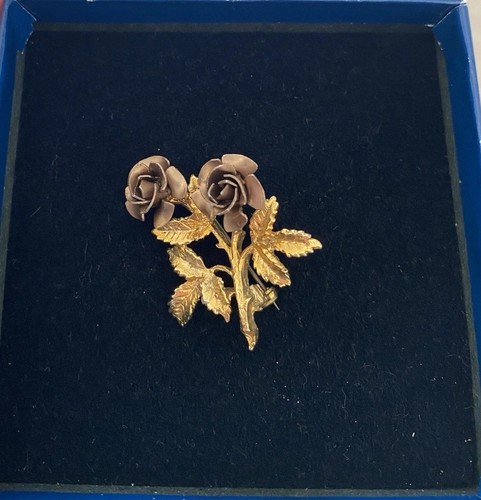Vintage exquisite enamel - enamel, rose