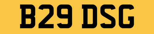 Rare old digit car - rare, reg