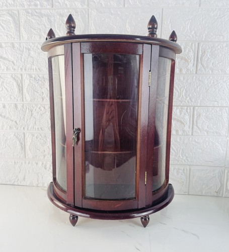 Vintage wooden shelf curved - 2,