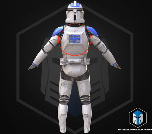 Clone trooper back plate - trooper, phase