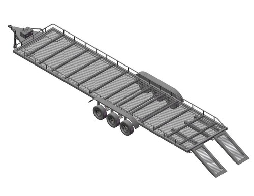 Scale tri axle - full, metal