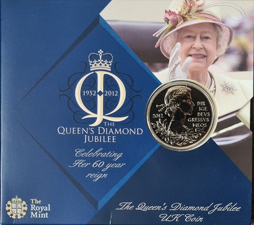 2012 queen s diamond - 2012, £5