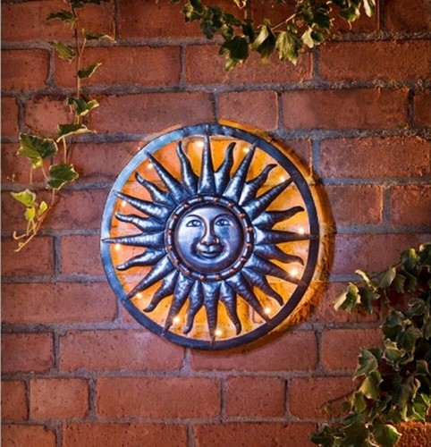 Sun wall art - solar, powered