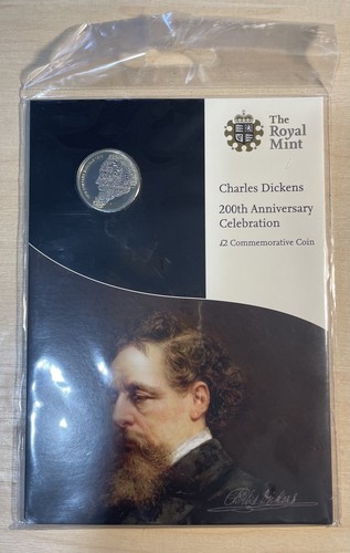 2012 charles dickens coin - charles,