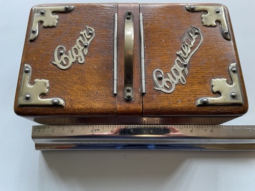 Antique vintage oak cigar - antique/vintage,