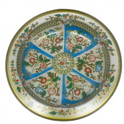 Vintage floral decorative tin - vintage,