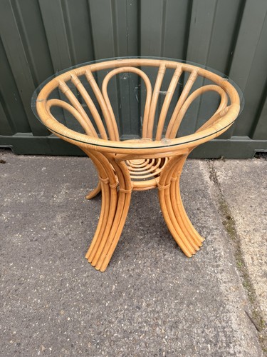 Retro rattan occasional table - retro,