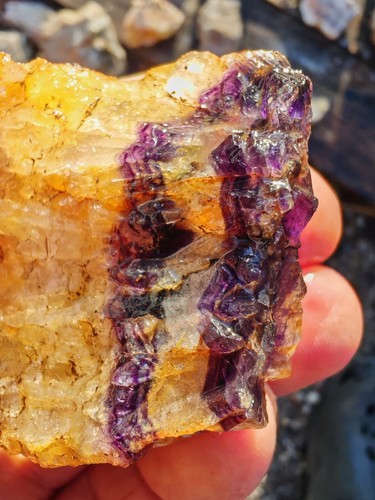 Blue john fluorite - blue,