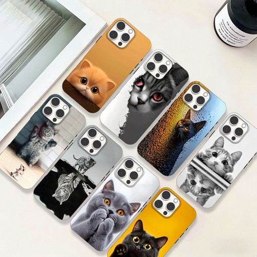 Cat theme phone case silicone - theme,