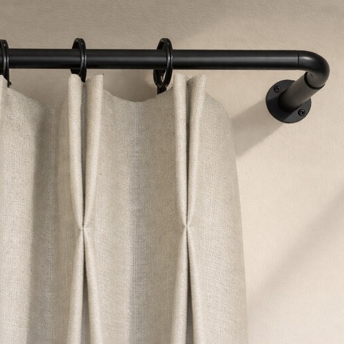 Extendable curtain pole - curtain, heavy