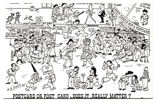 Vtg making fun postcards - vtg,