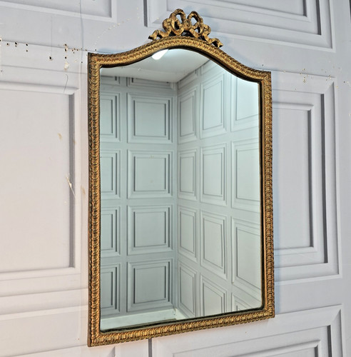 Vintage gilt wall mirror - gilt,