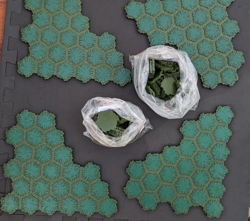 Heroscape swamp terrain tiles - swamp,