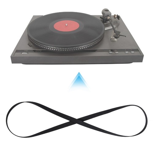 Black rubber record - rubber,