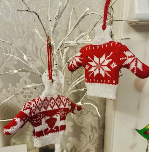 Mini christmas knitted jumper - knitted,