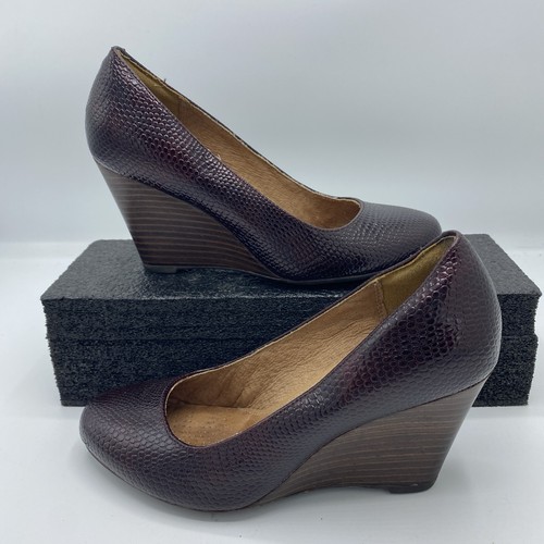 Clarks block heel aubergine - block,