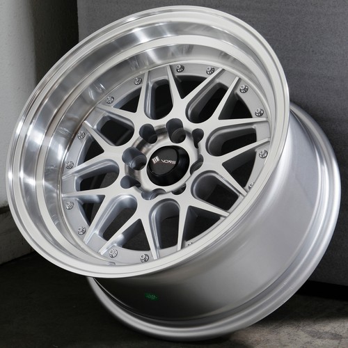 15x8 silver wheels vors vr7 - silver,