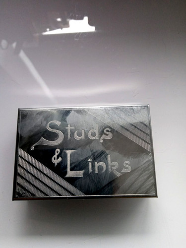 Vintage studs links metal - &,