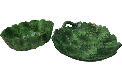 Italian majolica leaf design - leaf,