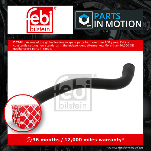 Radiator hose fits mercedes - radiator,