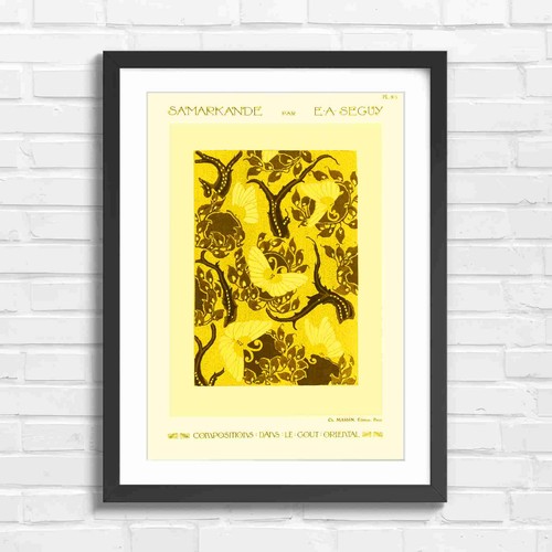 Vintage art nouveau butterfly - vintage,