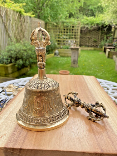 Tibetan bell and dorje - dorje, set