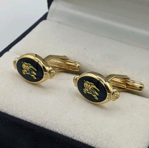Burberry cufflinks gold tone - burberry,