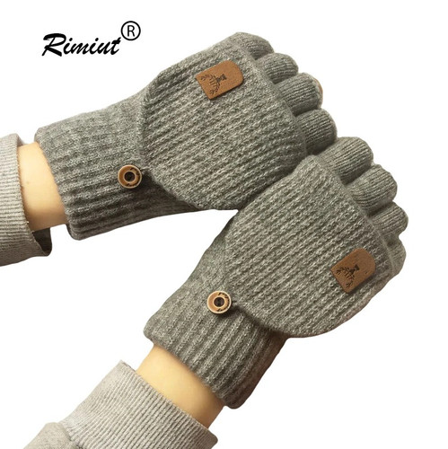 1pc winter knitted fingerless - 1pc,