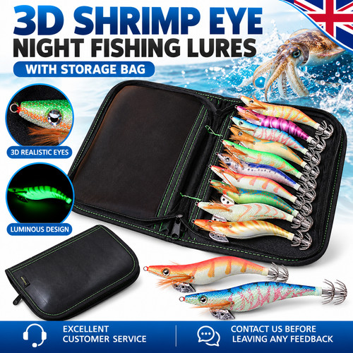 10pc luminous squid jig hook - jig,