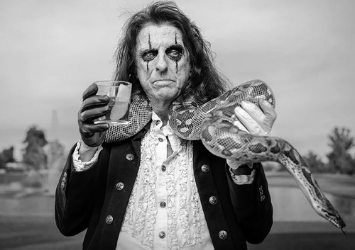 Alice cooper monochrome photo - alice,