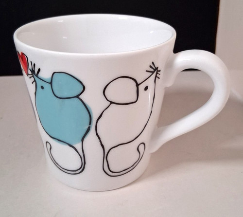 Fine china mug cup mice - china,