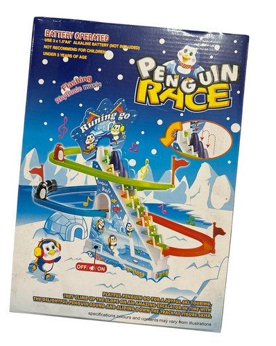 Penguin slide race game - penguin,