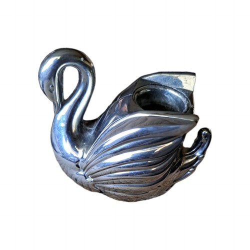 Swan silver color metal - color,