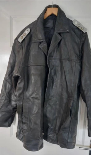 German black leather boat - black, u