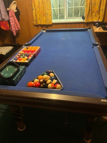 Slate based table top pool - table,