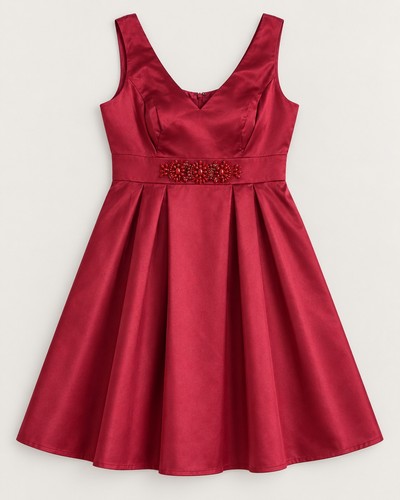 Monsoon silk blend - silk, burgundy