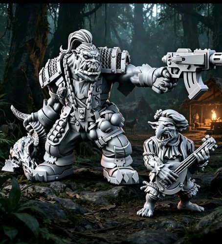 Ork witcher and gretchin - ork,