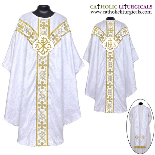 White clergy gothic vestment - clergy,