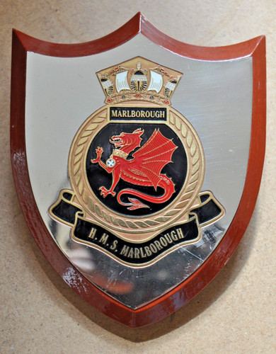 Vintage hms marlborough desk - hms,
