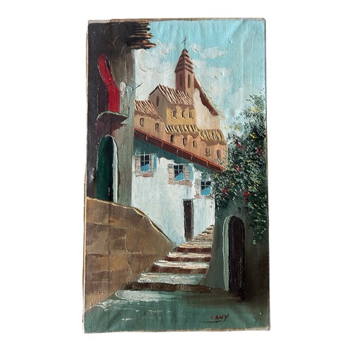 Mid century french oil - century,