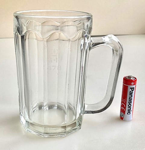 Vintage glass pub half pint - half,